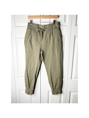 Kinly Green High Waisted Drawstring Waist Jogger Pants Women's Size Large L